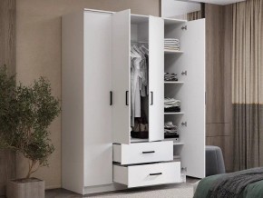 Шкаф 4-х створчатый Титан (белый) в Уфе - ufa.ok-mebel.com | фото 4