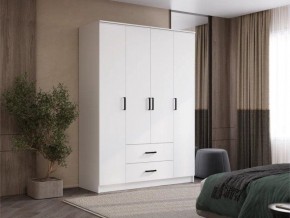 Шкаф 4-х створчатый Титан (белый) в Уфе - ufa.ok-mebel.com | фото 5