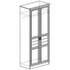Шкаф для одежды 2-дверный с полками 40 Лира Нортон светлый в Уфе - ufa.ok-mebel.com | фото 2