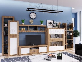 ТЕРРА Шкаф для посуды (Белый глянец/дуб сонома) в Уфе - ufa.ok-mebel.com | фото 3
