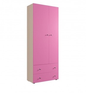 Шкаф ДМ 800 с 2-мя ящиками (розовый) в Уфе - ufa.ok-mebel.com | фото
