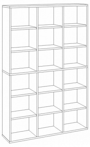 Шкаф книжный Домино СУ(ш3в2)+6ФГ в Уфе - ufa.ok-mebel.com | фото 2