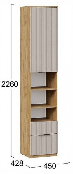 Шкаф комбинированный Хилтон Исп. 2 в Уфе - ufa.ok-mebel.com | фото 4