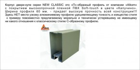 Шкаф-купе 1500 серии NEW CLASSIC K6Z+K6+B2+PL3 (2 ящика+2 штанги) профиль «Капучино» в Уфе - ufa.ok-mebel.com | фото 17