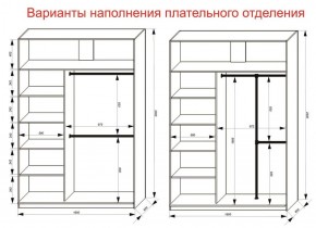 Шкаф-купе 1600 серии SOFT D8+D2+B2+PL4 (2 ящика+F обр.штанга) профиль «Капучино» в Уфе - ufa.ok-mebel.com | фото 6