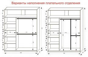 Шкаф-купе 1800 серии SOFT D1+D3+B2+PL1 (2 ящика+1штанга) профиль «Графит» в Уфе - ufa.ok-mebel.com | фото 7