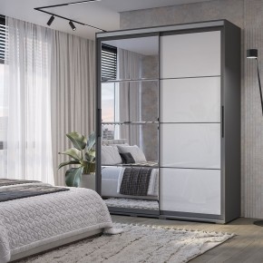 Шкаф-купе Крафт-6 1.6 м ШКК-06 (графит) в Уфе - ufa.ok-mebel.com | фото