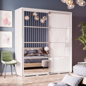 Шкаф-купе Крафт-6 1.6 м ШКК-06 (ясень белый) в Уфе - ufa.ok-mebel.com | фото