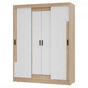 Шкаф-купе Смарт ШКК-06 (дуб сонома/белый) в Уфе - ufa.ok-mebel.com | фото 2