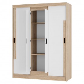 Шкаф-купе Смарт ШКК-06 (дуб сонома/белый) в Уфе - ufa.ok-mebel.com | фото 3