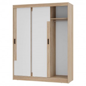 Шкаф-купе Смарт ШКК-06 (дуб сонома/белый) в Уфе - ufa.ok-mebel.com | фото 4