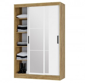 Шкаф-купе Тайм ШКК-03 (крафт/белый) в Уфе - ufa.ok-mebel.com | фото 3