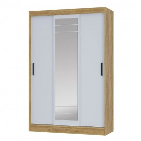Шкаф-купе Тео ШКК-02 (крафт/белый) в Уфе - ufa.ok-mebel.com | фото 2