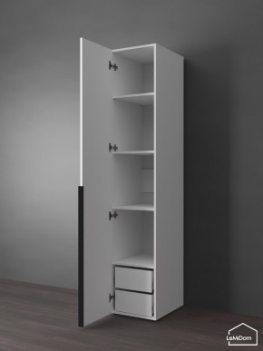 Шкаф Linnea MHR-1-3 2050х400х510 (Белый-М 11.1.2) в Уфе - ufa.ok-mebel.com | фото 5