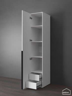 Шкаф Linnea MHR-1-4 2050х400х510 (Белый-М 11.1.1) в Уфе - ufa.ok-mebel.com | фото 6