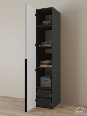 Шкаф Linnea MHR-1-4 2050х400х510 (Графит-М 11.1.25) в Уфе - ufa.ok-mebel.com | фото 5