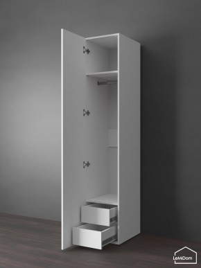 Шкаф Linnea MHR-1PO-3 2050х400х510 (Белый-М 11.1.2) в Уфе - ufa.ok-mebel.com | фото 5