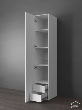 Шкаф Linnea MHR-1PO-4 2050х400х510 (Белый-М 11.1.2) в Уфе - ufa.ok-mebel.com | фото 4