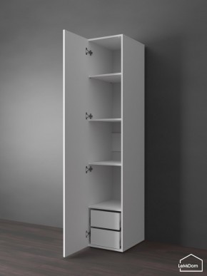 Шкаф Linnea MHR-1PO-4 2050х400х510 (Белый-М 11.1.2) в Уфе - ufa.ok-mebel.com | фото 5