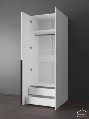 Шкаф Linnea MHR-2-3 2050х800х510 (Белый-М 11.1.2) в Уфе - ufa.ok-mebel.com | фото 5
