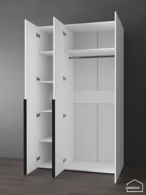 Шкаф Linnea MHR-3-1 2050х1200х510 (Белый-М 11.1.2) в Уфе - ufa.ok-mebel.com | фото 5