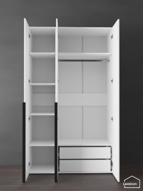 Шкаф Linnea MHR-3-2 2050х1200х510 (Белый-М 11.1.2) в Уфе - ufa.ok-mebel.com | фото 5