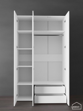 Шкаф Linnea MHR-3PO-2 2050х1200х510 (Белый-М 11.1.1) в Уфе - ufa.ok-mebel.com | фото 5