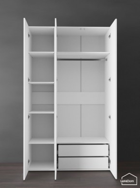 Шкаф Linnea MHR-3PO-2 2050х1200х510 (Белый-М 11.1.1) в Уфе - ufa.ok-mebel.com | фото 6