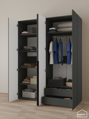 Шкаф Linnea MHR-4-2 2050х1600х510 (Графит-М 11.1.25) в Уфе - ufa.ok-mebel.com | фото 5