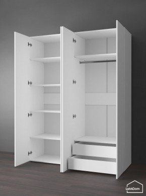 Шкаф Linnea MHR-4PO-2 2050х1600х510 (Белый-М 11.1.1) в Уфе - ufa.ok-mebel.com | фото 6