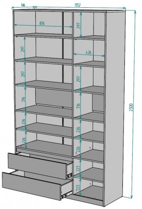 Шкаф Мальта H215 в Уфе - ufa.ok-mebel.com | фото 2