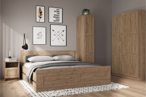 Шкаф ПЕГАС однодверный с рамочным фасадом, цвет Дуб Сонома в Уфе - ufa.ok-mebel.com | фото 4