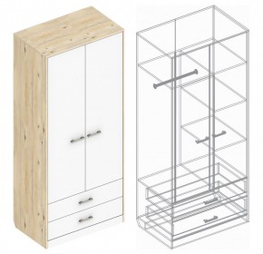 Шкаф "Милана" 2-х створчатый с 2 ящиками в Уфе - ufa.ok-mebel.com | фото 3
