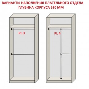 Шкаф распашной серия «ЗЕВС» (PL3/С1/PL2) Серый камень/Небраска натуральный в Уфе - ufa.ok-mebel.com | фото 10