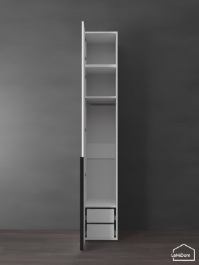 Шкаф с антресолью Linnea MHR-1A-3 2450х400х510 (Белый-М 11.1.1) в Уфе - ufa.ok-mebel.com | фото 5
