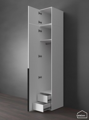 Шкаф с антресолью Linnea MHR-1A-3 2450х400х510 (Белый-М 11.1.2) в Уфе - ufa.ok-mebel.com | фото 6