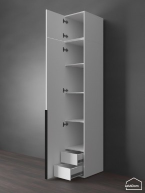Шкаф с антресолью Linnea MHR-1A-4 2450х400х510 (Белый-М 11.1.2) в Уфе - ufa.ok-mebel.com | фото 5