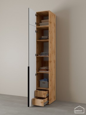 Шкаф с антресолью Linnea MHR-1A-4 2450х400х510 (ДВ-М 11.1.25) в Уфе - ufa.ok-mebel.com | фото 5
