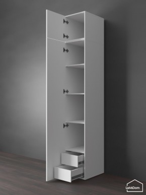 Шкаф с антресолью Linnea MHR-1POA-4 2450х400х510 (Белый-М 11.1.2) в Уфе - ufa.ok-mebel.com | фото 5