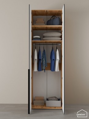 Шкаф с антресолью Linnea MHR-2A-1 2450х800х510 (ДВ-М 11.1.25) в Уфе - ufa.ok-mebel.com | фото 4