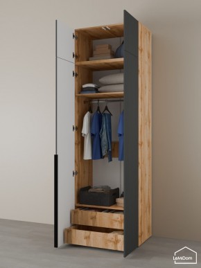 Шкаф с антресолью Linnea MHR-2A-3 2450х800х510 (ДВ-М 11.1.25) в Уфе - ufa.ok-mebel.com | фото 5