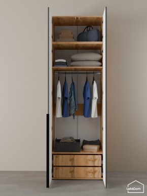 Шкаф с антресолью Linnea MHR-2A-3 2450х800х510 (ДВ-М 11.1.25) в Уфе - ufa.ok-mebel.com | фото 6