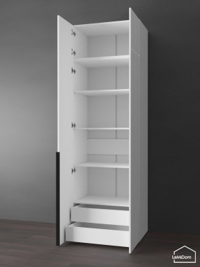 Шкаф с антресолью Linnea MHR-2A-4 2450х800х510 (Белый-М 11.1.2) в Уфе - ufa.ok-mebel.com | фото 5