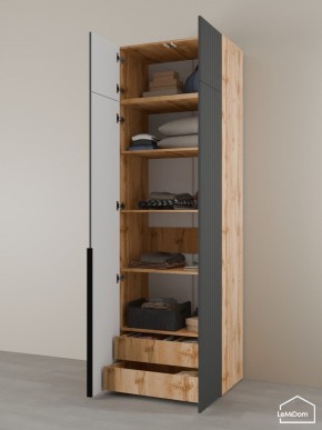 Шкаф с антресолью Linnea MHR-2A-4 2450х800х510 (ДВ-М 11.1.25) в Уфе - ufa.ok-mebel.com | фото 5