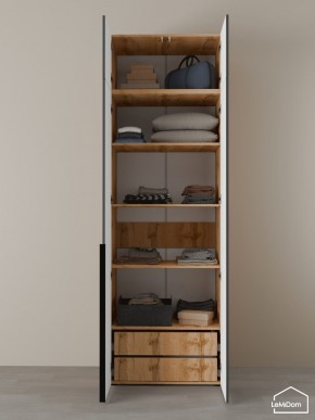 Шкаф с антресолью Linnea MHR-2A-4 2450х800х510 (ДВ-М 11.1.25) в Уфе - ufa.ok-mebel.com | фото 7