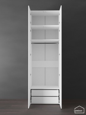 Шкаф с антресолью Linnea MHR-2POA-3 2450х800х510 (Белый-М 11.1.1) в Уфе - ufa.ok-mebel.com | фото 5