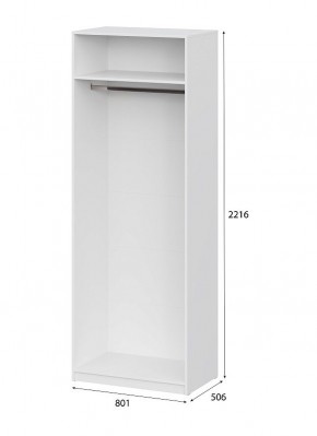 Шкаф ШК-5 (800) Белый текстурный в Уфе - ufa.ok-mebel.com | фото 4