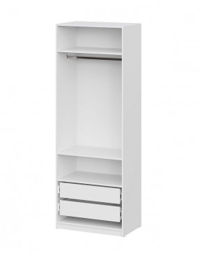 Шкаф ШК-5 + 2 полки + ящики (800) Белый текстурный в Уфе - ufa.ok-mebel.com | фото 3