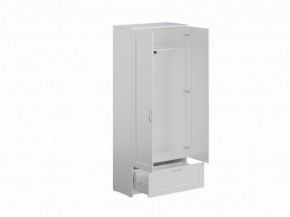 Шкаф СИРИУС двухстворчатый с выдвижным ящиком, белый в Уфе - ufa.ok-mebel.com | фото 2