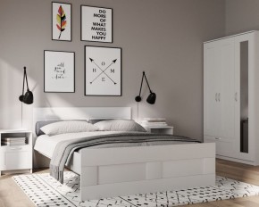 Шкаф СИРИУС трехдверный с выдвижным ящиком, цвет белый в Уфе - ufa.ok-mebel.com | фото 3